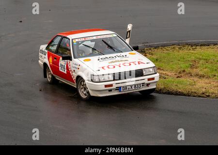 ADAC Eifel Rally Festival 2023, Toyota Corolla GT 86, Vulkaneifel, Renania-Palatinato, Germania Foto Stock