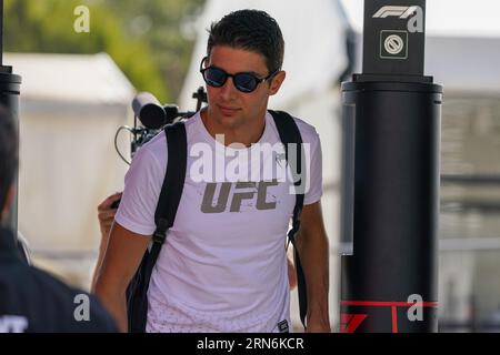 Monza, Italia. 31 agosto 2023. Esteban Ocon di Francia alla guida del (31) BWT Alpine F1 Team A523 Renault, durante la Formula 1 Pirelli GP d'Italia. Crediti: Alessio Morgese/Alessio Morgese/e-Mage/Alamy live news Foto Stock