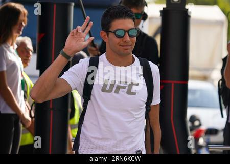 Monza, Italia. 31 agosto 2023. Esteban Ocon di Francia alla guida del (31) BWT Alpine F1 Team A523 Renault, durante la Formula 1 Pirelli GP d'Italia. Crediti: Alessio Morgese/Alessio Morgese/e-Mage/Alamy live news Foto Stock