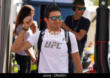 Monza, Italia. 31 agosto 2023. Esteban Ocon di Francia alla guida del (31) BWT Alpine F1 Team A523 Renault, durante la Formula 1 Pirelli GP d'Italia. Crediti: Alessio Morgese/Alessio Morgese/e-Mage/Alamy live news Foto Stock