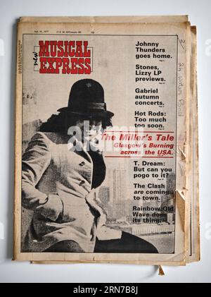 1970s New Musical Express NME Magazine - copertina di Frankie Miller Foto Stock