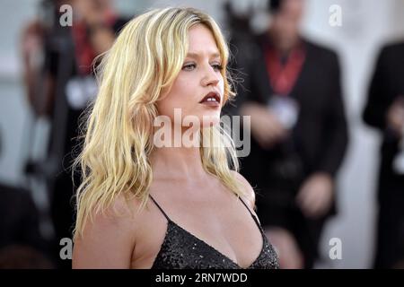 Venezia, Italia. 31 agosto 2023. VENEZIA, ITALIA - AGOSTO 31: Georgia May Jagger partecipa a un Red carpet per il film "Ferrari" alla 80 Mostra Internazionale d'Arte cinematografica di Venezia il 31 agosto 2023. Credito: dpa/Alamy Live News Foto Stock