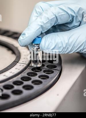 Laboratorio di raffinazione Foto Stock