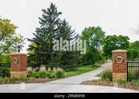 Un'università pubblica completa a River Falls, Wisconsin Foto Stock