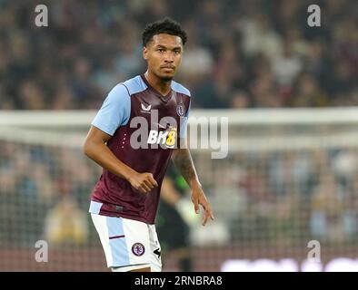 Birmingham, UK. 31st Aug, 2023. Boubacar Kamara of Aston Villa during the UEFA Europa Conference League match at Villa Park, Birmingham. Picture credit should read: Andrew Yates/Sportimage Credit: Sportimage Ltd/Alamy Live News Stock Photo