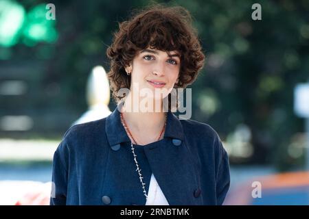 Venezia, Italia. 1 settembre 2023. Greta ferro arriva all'Excelsior Hotel durante la 80 Mostra del Cinema di Venezia il 1 settembre 2023. Foto di Aurore Marechal/ABACAPRESS.COM credito: Abaca Press/Alamy Live News Foto Stock