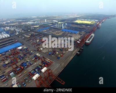 NANNING, May -- Photo taken on May shows a dock of Fangchenggang City, south China s Guangxi Zhuang Autonomous Region. Established in 2006, the Beibu Gulf Economic Zone comprises six cities: Nanning, Beihai, Qinzhou, Fangchenggang, Yulin and Chongzuo. After ten years of development, the total output value of Nanning, Beihai, Qinzhou and Fangchenggang has risen to 586.7 billion yuan (about 89.47 billion US dollars)in 2015 and the total value for import and export has increased to 24.1 billion US dollars. ) (zwx) CHINA-GUANGXI-BEIBU GULF ECONOMIC ZONE(CN) ZhangxAilin PUBLICATIONxNOTxINxCHN   Nan Stock Photo