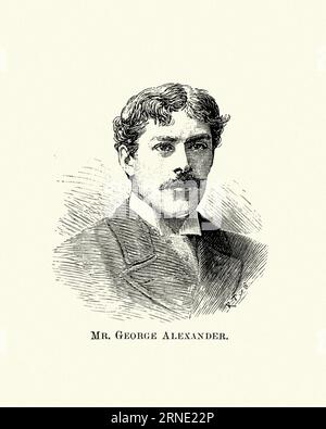 George Alexander (19 giugno 1858 – 15 marzo 1918), nato George Alexander Gibb Samson, è stato un attore teatrale, produttore teatrale e direttore teatrale inglese. Foto Stock