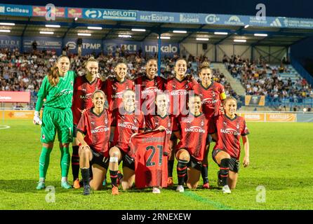 Colomiers, France. 31st Aug, 2023. AC Milan team during the final of the Amos French Women's Cup against PSG in Colomiers, France on august 31th, 2023. Photo by Arnaud Bertrand/ABACAPRESS.COM Credit: Abaca Press/Alamy Live News Stock Photo