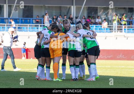 Colomiers, Francia. 31 agosto 2023. Liverpool FC durante la Coppa di Francia Amos contro l'Atletico Madrid a Colomiers, Francia, il 31 agosto 2023. Foto di Arnaud Bertrand/ABACAPRESS.COM credito: Abaca Press/Alamy Live News Foto Stock