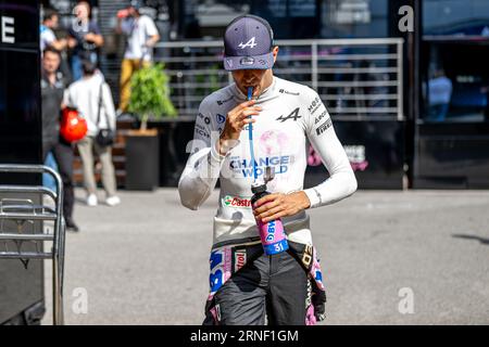 CIRCUITO DI MONZA, ITALIA - AGOSTO 31: Esteban Ocon, Alpine A523 durante il Gran Premio d'Italia sul circuito di Monza giovedì 31 agosto 2023 a Monza, Italia. (Foto di Michael Potts/BSR Agency) credito: BSR Agency/Alamy Live News Foto Stock