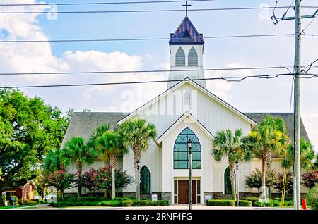 St Margaret of Scotland Catholic Parish è raffigurata, 19 agosto 2023, a Foley, Alabama. La chiesa cattolica fu fondata come chiesa missionaria nel 1906. Foto Stock