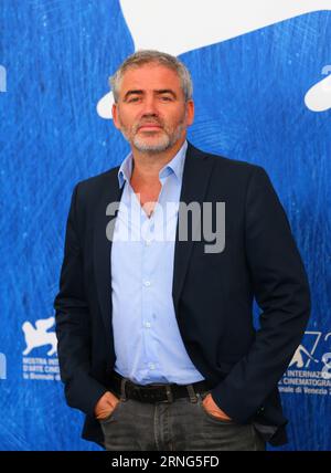 (160906) -- VENICE, Sept. 6, 2016 -- Director Stephane Brize attends a photocall for the film Une Vie in competition at the 73rd Venice Film Festival in Venice, Italy, on Sept. 6, 2016. ) (lr) ITALY-VENICE-FILM FESTIVAL-UNE VIE-PHOTOCALL GongxBing PUBLICATIONxNOTxINxCHN   160906 Venice Sept 6 2016 Director Stephane Brize Attends a photo call for The Film Une VIE in Competition AT The 73rd Venice Film Festival in Venice Italy ON Sept 6 2016 LR Italy Venice Film Festival Une VIE photo call GongxBing PUBLICATIONxNOTxINxCHN Stock Photo