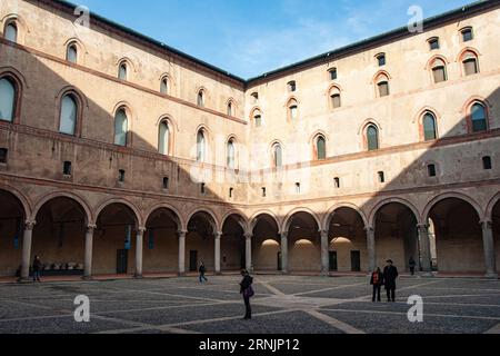 Castiglia Sforza a Milano, Italia Foto Stock