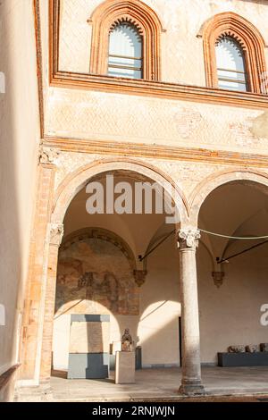 Castiglia Sforza a Milano, Italia Foto Stock