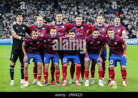 Kopenhaga, Danimarca. 30 agosto 2023. Squadra Rakow Czestochowa vista durante l'Eliminations UEFA Champions League 2023/2024 partita di calcio tra FC Copenhagen e Rakow Czestochowa al Parken Stadium. Punteggio finale; FC Copenhagen 1:1 Rakow Czestochowa. Credito: SOPA Images Limited/Alamy Live News Foto Stock