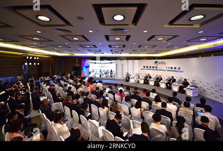 (170324) -- BOAO, 24 marzo 2017 -- i delegati partecipano alla sessione del capitale e del controllo durante la Conferenza annuale del Forum di Boao per l'Asia 2017 a Boao, nella provincia di Hainan nella Cina meridionale, 24 marzo 2017. ) (Zwx) CHINA-BOAO FORUM FOR ASIA-ANNUAL CONFERENCE (CN) GuoxCheng PUBLICATIONxNOTxINxCHN Boao 24 marzo 2017 delegati partecipano alla sessione di capitale e controllo durante la Conferenza annuale del Forum di Boao per l'Asia 2017 a Boao nella provincia di Hainan nella Cina meridionale 24 marzo 2017 zwx China Boao Forum for Asia Annual Conference CN GuoxCheng PUBLICATIONxNOTxINxCHN Foto Stock