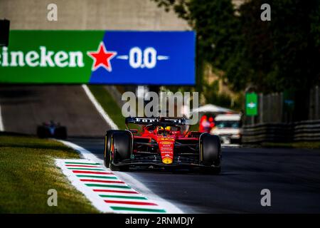 Monza, Italia. 1 settembre 2023. #16 Charles Leclerc, (MON) Scuderia Ferrari durante il GP d'Italia, Monza 31 agosto-3 settembre 2023 Campionato Mondiale di Formula 1 2023. Credito: Agenzia fotografica indipendente/Alamy Live News Foto Stock