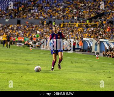 Monterrey, Messico. 1 settembre 2023. Monterrey, Messico, 1 settembre 2023: Patricia Guijarro (12 FC Barcelona) in azione durante un'amichevole pre-stagionale tra FC Barcelona e UANL Tigres a Monterrey, Nuevo Leon, Messico. (Elyanna Garcia/SPP) credito: SPP Sport Press Photo. /Alamy Live News Foto Stock