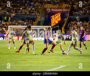 Monterrey, Messico. 1 settembre 2023. Monterrey, Messico, 1 settembre 2023: Alexia Putellas (11 FC Barcelona) in azione durante un'amichevole di pre-stagione tra FC Barcelona e UANL Tigres a Monterrey, Nuevo Leon, Messico. (Elyanna Garcia/SPP) credito: SPP Sport Press Photo. /Alamy Live News Foto Stock