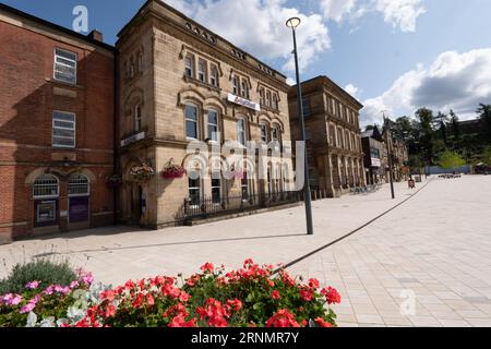 Rochdale's Town Hall Square.Rochdale.Borough of Greater Manchester. UK.immagine: Garyroberts/worldwidefeatures.com. Foto Stock