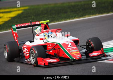 02 BEGANOVIC Dino (swe), Prema Racing, Dallara F3, azione durante il 9° round del Campionato FIA Formula 3 2023 dal 1° al 3 settembre 2023 sull'autodromo Nazionale di Monza, a Monza, Italia - foto Eric Alonso / DPPI Foto Stock