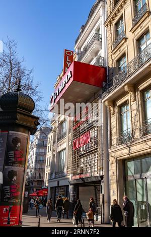 Parigi, Francia - 24 gennaio 2022: L'Olympia è una sala concerti nel 9° arrondissement di Parigi, in Francia. Foto Stock