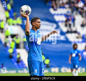 2 settembre 2023; St Andrews, Birmingham, West Midlands, Inghilterra; EFL Championship Football, Birmingham City contro Millwall; Cody Drameh di Birmingham Foto Stock