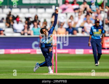 CHELMSFORD, REGNO UNITO. 2 settembre 2023. Udeshika Prabodhani of Sri Lanka during England Women V Sri Lanka Women - 2nd Vitality IT20 at the Cloud County Ground on Saturday, September 02, 2023 in CHELMSFORD ENGLAND. Crediti: Taka Wu/Alamy Live News Foto Stock