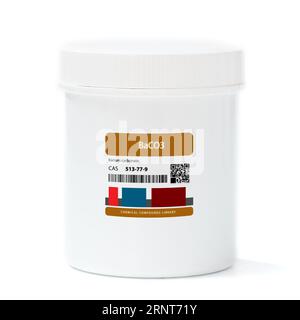 BaCO3 - carbonato di bario. Composto chimico. Numero CAS: 513-77-9 Foto Stock