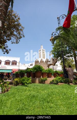 Tetouan, Marocco - 24 luglio 2023: Vista del centro storico Foto Stock