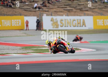 Barcellona Catalunya, Spagna. 2 settembre 2023. 36 Joan Mir Repsol Honda Team durante la MotoGP Gran premi Monster Energy de Catalunya Sprint Race sabato 2 settembre 2023, al Circuit de Barcelona-Catalunya di Barcellona, Spagna. (Foto di Fabio Averna/Sipa USA) credito: SIPA USA/Alamy Live News Foto Stock