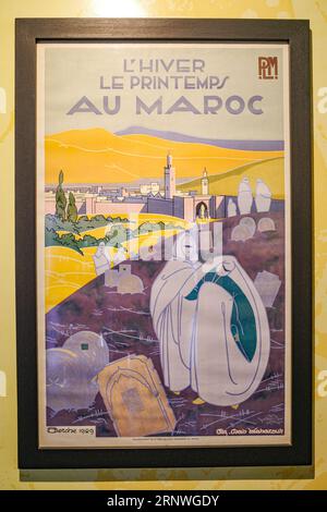 Casablanca, Marocco - 9 febbraio 2023: Opere d'arte in mostra nel Museo della Fondazione Abderrahman Slaoui Foto Stock