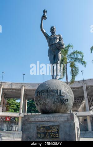 Rio de Janeiro, Brasile: Lo Stadio Maracana (Estadio Jornalista Mario Filho), uno degli stadi di calcio più famosi del mondo, è stato inaugurato nel 1950 Foto Stock