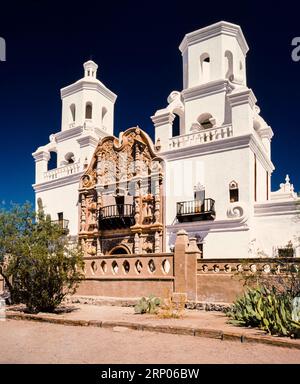 Missione San Xavier del Bac   Tucson, Arizona, Stati Uniti Foto Stock