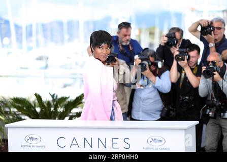 (180515) -- CANNES, 15 maggio 2018 -- l'attrice Damaris Lewis del film BlacKkKlansman posa durante una foto del 71° Festival internazionale del cinema di Cannes, in Francia, il 15 maggio 2018. Il 71° Festival internazionale del cinema di Cannes si tiene dall'8 al 19 maggio. ) (zf) FRANCIA-CANNES-71° FESTIVAL INTERNAZIONALE DEL CINEMA-BLACKKLANSMAN-PHOTOCALL LuoxHuanhuan PUBLICATIONxNOTxINxCHN Foto Stock