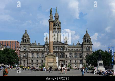 George Square, Glasgow, Scotland, Regno Unito Foto Stock