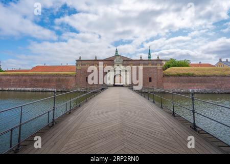 Porta principale del castello di Kronborg - Helsingor, Danimarca Foto Stock