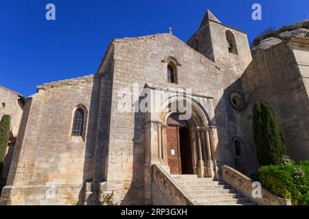 Chiesa di San Vincenzo, Les Baux de Provence, Francia Foto Stock