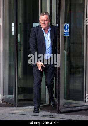 Londra, Regno Unito. 3 settembre 2023. Il conduttore televisivo britannico e giornalista Piers Morgan è visto fuori dalla BBC dopo essere apparso nello show Sunday con Laura Kuenssberg,.Credit: Tayfun salci / Alamy Live News Foto Stock