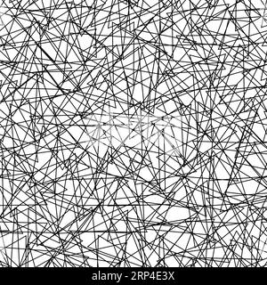 Abstrac linee nere su sfondo bianco Foto Stock