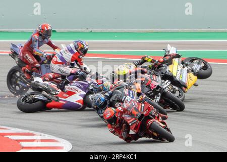 Barcellona, Spagna. 3 settembre 2023. Durante la MotoGP Gran premi Monster Energy de Catalunya MotoGP Race domenica 1-2-3 settembre 2023, al Circuit de Barcelona-Catalunya di Barcellona, Spagna. Credito: Agenzia fotografica indipendente/Alamy Live News Foto Stock