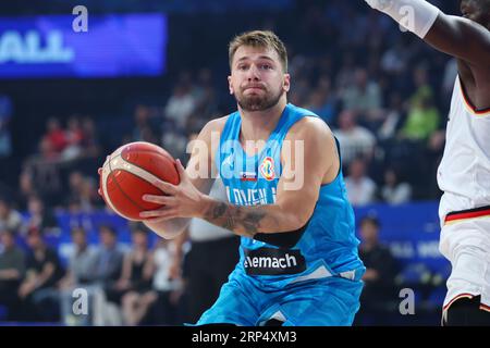 Okinawa Arena, Okinawa, Giappone. 3 settembre 2023. Luka Doncic (SLO), 3 SETTEMBRE 2023 - pallacanestro : Coppa del mondo di pallacanestro FIBA 2023 2° turno gruppo K partita tra Germania - Slovenia all'Okinawa Arena, Okinawa, Giappone. Crediti: YUTAKA/AFLO SPORT/Alamy Live News Foto Stock