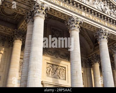 Panthéon al tramonto, Parigi, Francia, Europa, UE. Foto Stock