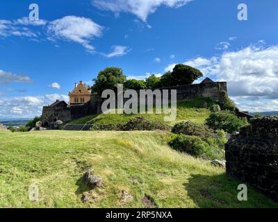 Fortificazioni al Castello di Stirling in Scozia Foto Stock