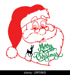 Sposare il vettore di disegno della tshirt Christmass, tipografia natalizia, tipografia natalizia disegno della maglietta, vettore natalizio Illustrazione Vettoriale