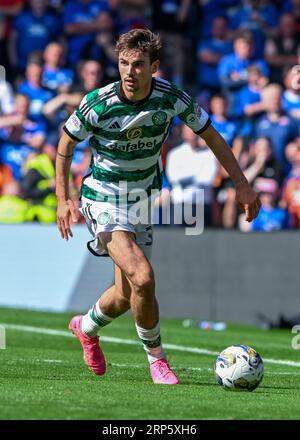 Glasgow, Regno Unito. 3 settembre 2023. Matt o'Riley del Celtic durante la partita della Scottish Premiership all'Ibrox Stadium, Glasgow. Il credito fotografico dovrebbe leggere: Neil Hanna/Sportimage Credit: Sportimage Ltd/Alamy Live News Foto Stock