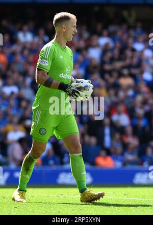 Glasgow, Regno Unito. 3 settembre 2023. Joe Hart del Celtic durante la partita di Scottish Premiership all'Ibrox Stadium, Glasgow. Il credito fotografico dovrebbe leggere: Neil Hanna/Sportimage Credit: Sportimage Ltd/Alamy Live News Foto Stock