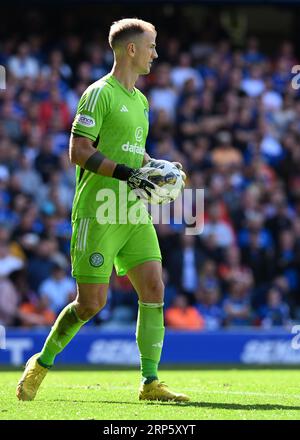 Glasgow, Regno Unito. 3 settembre 2023. Joe Hart del Celtic durante la partita di Scottish Premiership all'Ibrox Stadium, Glasgow. Il credito fotografico dovrebbe leggere: Neil Hanna/Sportimage Credit: Sportimage Ltd/Alamy Live News Foto Stock