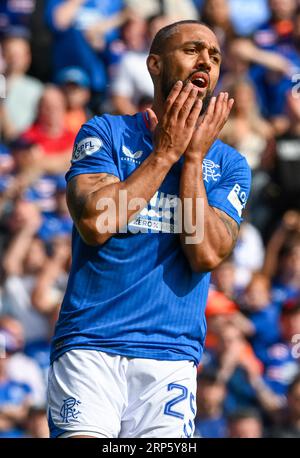 Glasgow, Regno Unito. 3 settembre 2023. Kemar Roofe dei Rangers durante la partita della Scottish Premiership all'Ibrox Stadium, Glasgow. Il credito fotografico dovrebbe leggere: Neil Hanna/Sportimage Credit: Sportimage Ltd/Alamy Live News Foto Stock